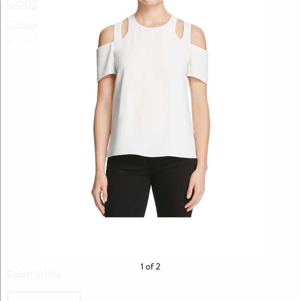 Cooper and Ella White Cut Out Top